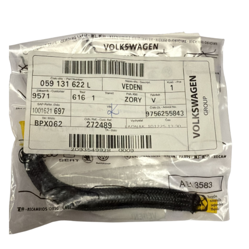 Genuine New Vacuum Line for Audi VW 3.0 TDI 059131622L VAG OEM