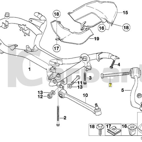 Genuine New BMW Hex-Head Bolt/Screw M14x1.5x150mm Grade 8.8 21mm 07119900224 OEM