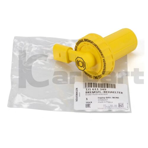 Brake fluid reservoir yellow cap with level sensor VW AUDI SEAT SKODA GENUINE