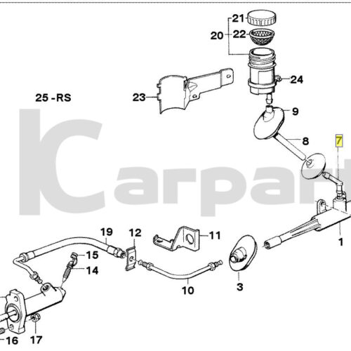 Genuine New E30 Clutch Master Cylinder Fluid Feed Hose Pipe Port 21521154163 OEM