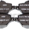 Genuine New BMW E81 E87 E90 E92 Rear Brake Disc Pad Lining Set 34216788183 OEM