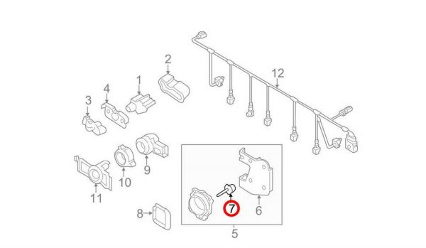 New OEM Radar distronic repair kit VW Touareg Audi A5 A6 A7 A8 Q7 Q8 4H0998561A