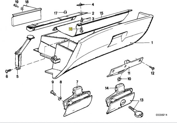 10X New OEM BMW E28 Glove Box Upper Trim Cover Rivet Clip Plug 51161917299