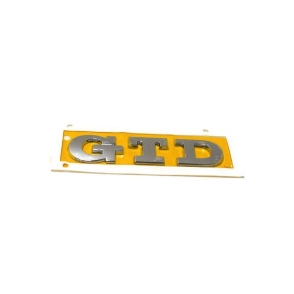 GENUINE New Chrome GTD inscription emblem VW Golf VII GTD 5G0853675R2ZZ VAG OEM