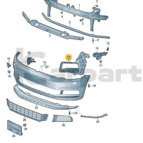 GENUINE New Front bumper support Left VW Touran 2016- 5TA807723 VAG OEM