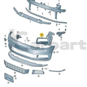 Volkswagen Transporter T4 Sliding Door Catch Plate 701843637 NEW GENUINE