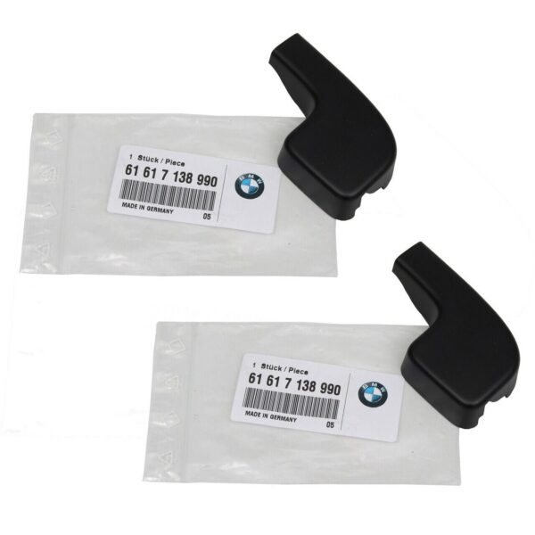 2X New OEM BMW Front Wiper Arm Nut Covers Cap Series E90 E91 E92 E93 61617138990