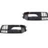 Audi A4 S4 13-16 S-Line New Genuine Bumper Fog Light Grill Satin Black Pair