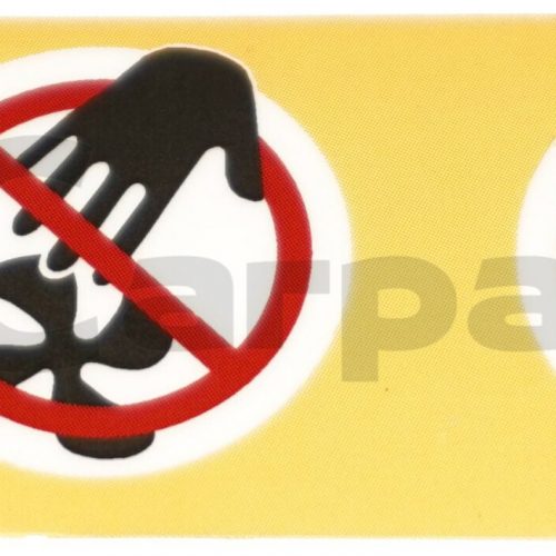 New OEM Mercedes Cooling Fan Danger Warning Label Decal Sticker A0005840526