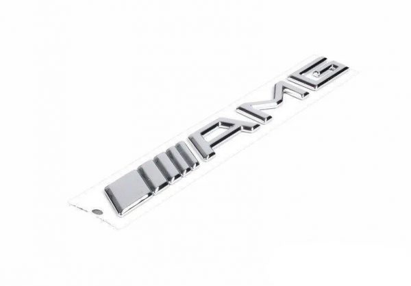 Genuine New Tailgate Boot Lid “AMG” Emblem Silver Mercedes-Benz A2208170815 OEM