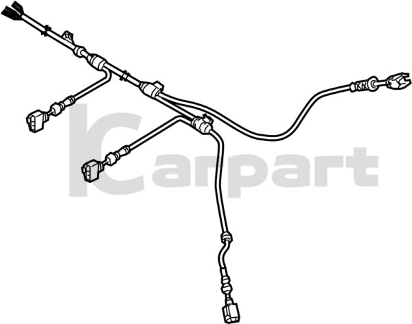 Genuine New Rear Left ABS Sensor Wiring Harness Audi 4F0972253AD VAG OEM