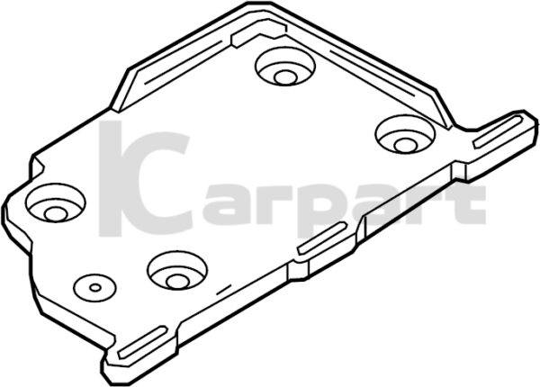 Genuine New Battery Tray Bracket Volkswagen 5C0915331 VAG OEM