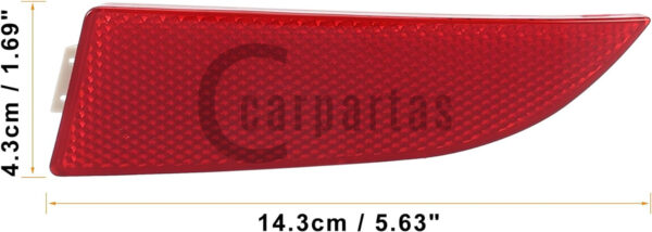 Genuine New BMW Rear Bumper Cover Left Reflector Red 63147162217 OEM