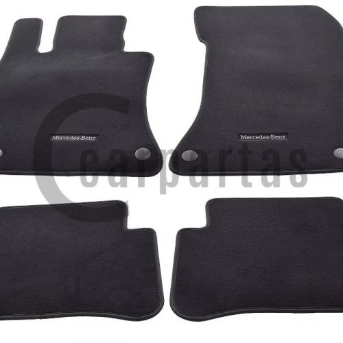 Genuine New Carpet Floor Mat Set Black Mercedes-Benz A21268043019J74 OEM