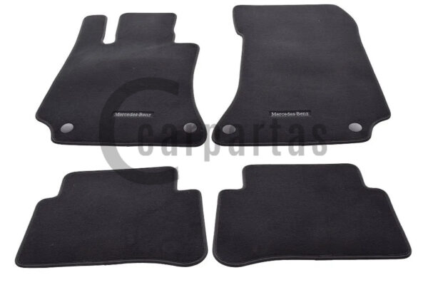 Genuine New Carpet Floor Mat Set Black Mercedes-Benz A21268043019J74 OEM