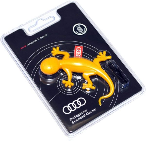 Genuine New Gecko Air Freshener Yellow Tropical Fruit Scent Audi 000087009C OEM