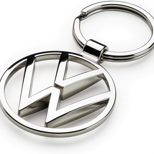 Genuine New Keyring VW Emblem Silver 000087010BN OEM