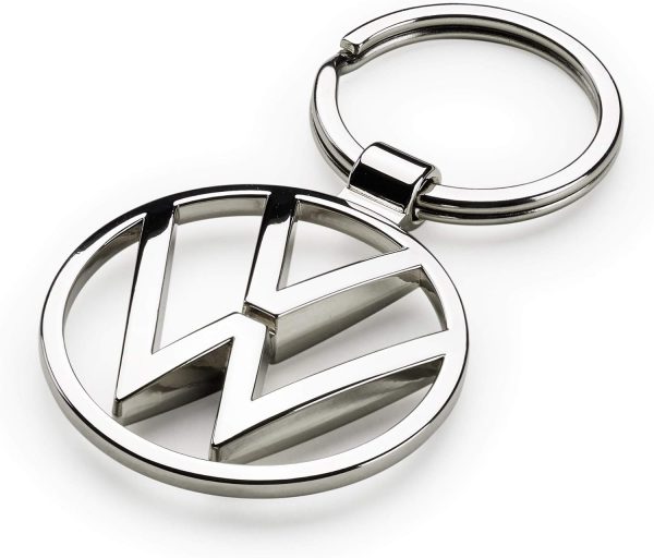 Genuine New Keyring VW Emblem Silver 000087010BN OEM