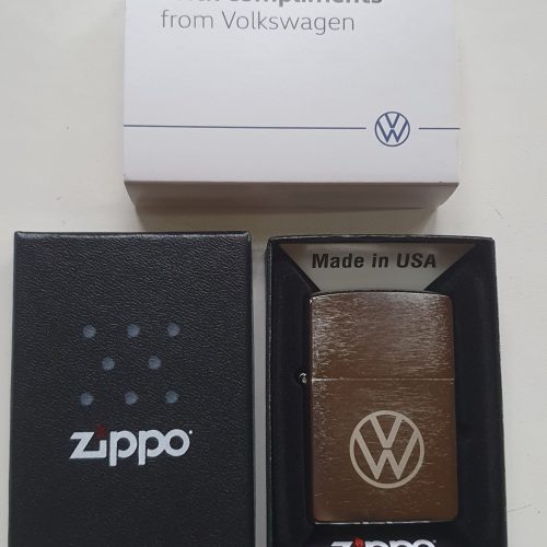 Genuine Zippo Lighter with Volkswagen Logo Silver 000087016L