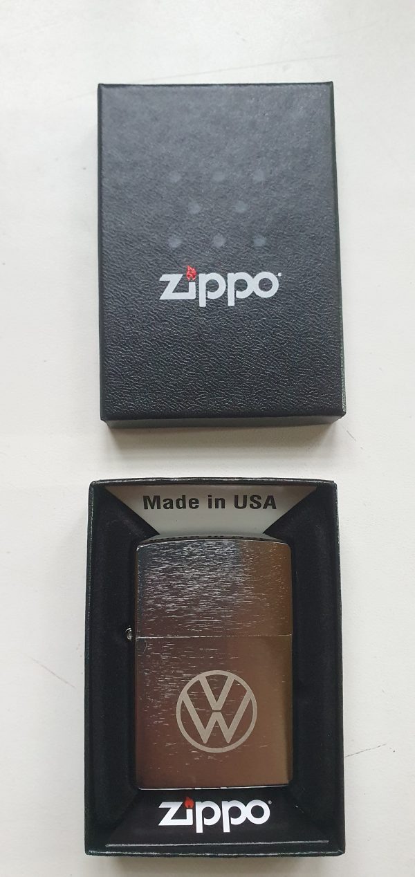 Genuine Zippo Lighter with Volkswagen Logo Silver 000087016L