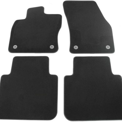 Genuine New 4-Pc Textile Floor Mats Set Black Seat Tarraco 5FJ863011LOE OEM