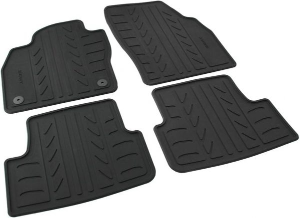 Genuine New All Weather Floor Mats Set Black Seat Arona Ibiza 6F1061500041 OEM