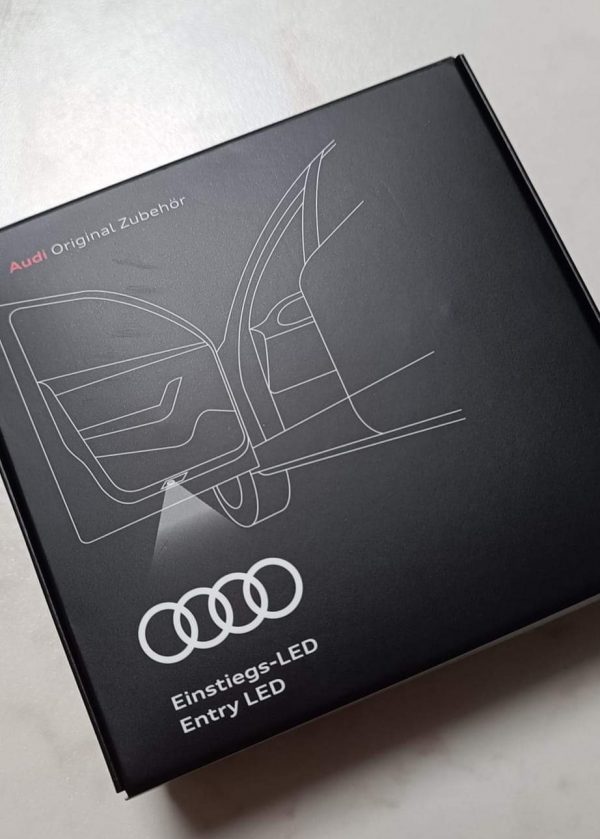 Genuine New LED Entry Lights with Logo Audi 4G0052133G VAG OEM