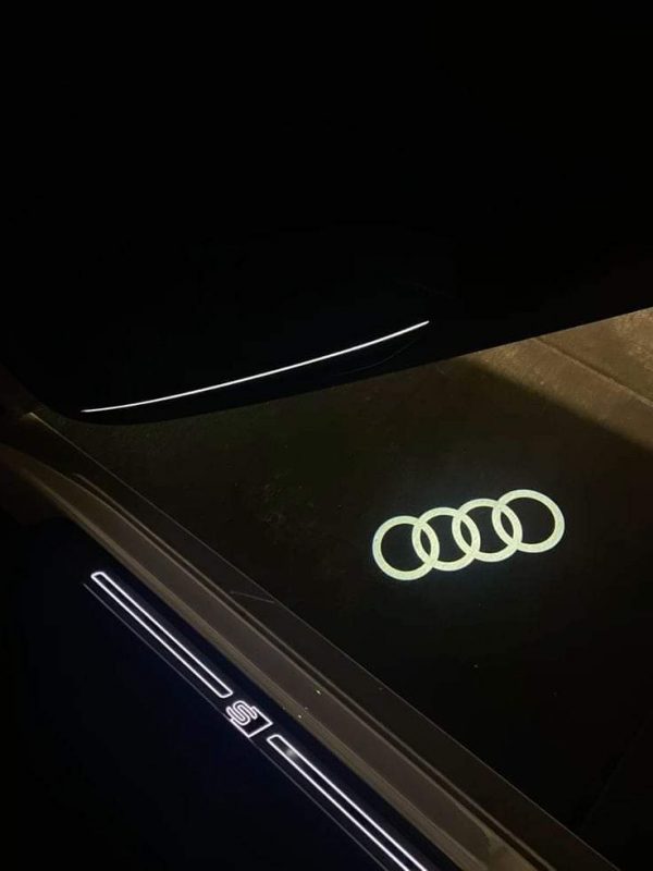 Genuine New LED Entry Lights with Logo Audi 4G0052133G VAG OEM