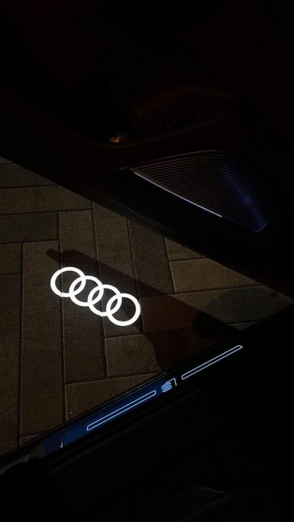 Genuine New LED Entry Lights with Logo Audi 4G0052133G VAG OEM