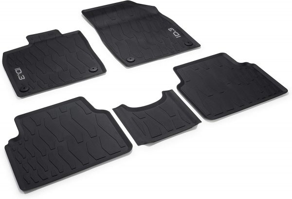 New OEM 5-Piece All-Weather Rubber Floor Mats Black Volkswagen 10B06150082V VAG