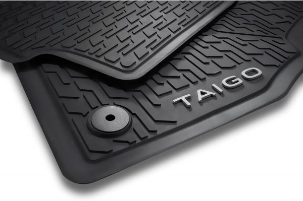 New OEM 4-Piece All-Weather Rubber Floor Mats Black VW Taigo 2G706150082V VAG