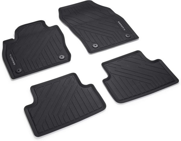 Genuine New 4-Piece All Weather Rubber Floor Mats Black VW 2GM06150082V VAG OEM