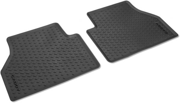 New OEM 2-Pc Rear All-Weather Floor Mats Rubber Black VW 2K706151282V VAG