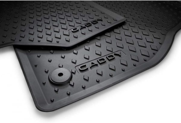 New OEM 2-Pc Front All-Weather Floor Mats Rubber Black VW 2K806150282V VAG