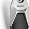 Genuine New Audi Q8 Metal Leather Keyring Black/Silver 3181900618 VAG OEM