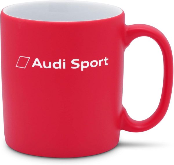 Genuine New Audi Sport Coffee Mug Porcelain Matte Red 3292200100 VAG OEM