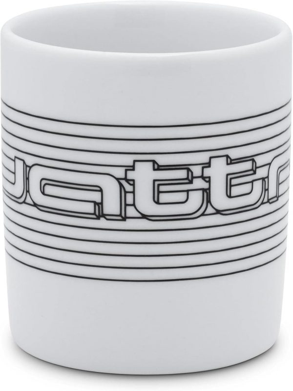 Genuine New Audi Quattro Coffee Mug Porcelain White 3292200200 VAG OEM