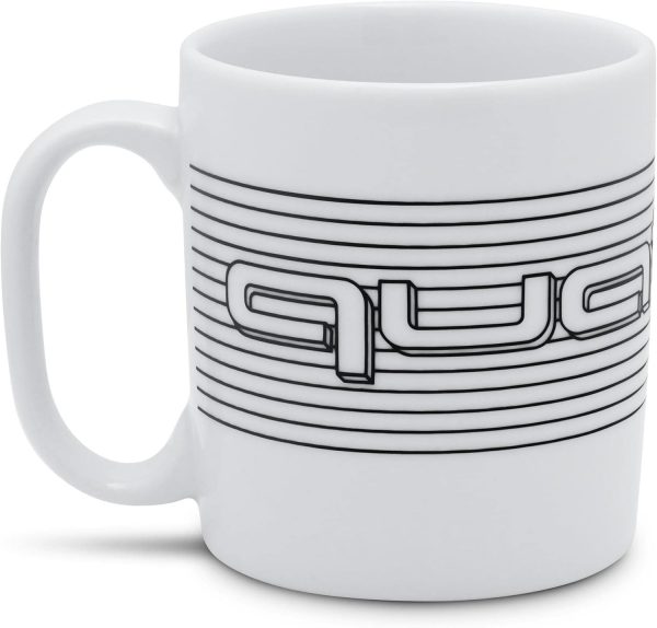 Genuine New Audi Quattro Coffee Mug Porcelain White 3292200200 VAG OEM