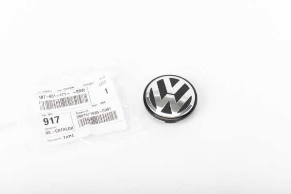 Genuine New Alloy Wheel Center Cap Snap-On Volkswagen 3B7601171XRW VAG OEM