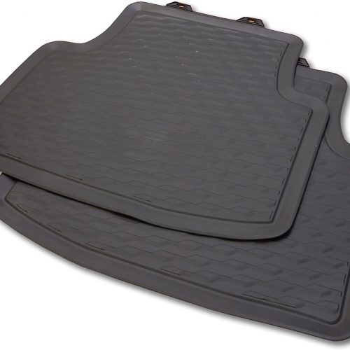 Genuine New 4-Pc All-Weather Floor Mat Set Rubber Black VW 3G1061500A82V VAG OEM