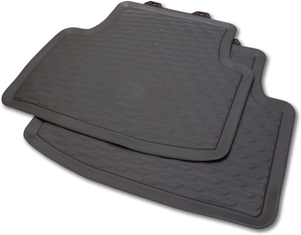 Genuine New 4-Pc All-Weather Floor Mat Set Rubber Black VW 3G1061500A82V VAG OEM