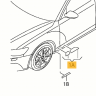 Genuine New Front Left Door and Fender Stoner Guard Audi 4G0890905 VAG OEM