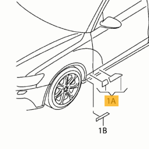 New Volkswagen Audi fairing 11A807984GRU Genuine OEM