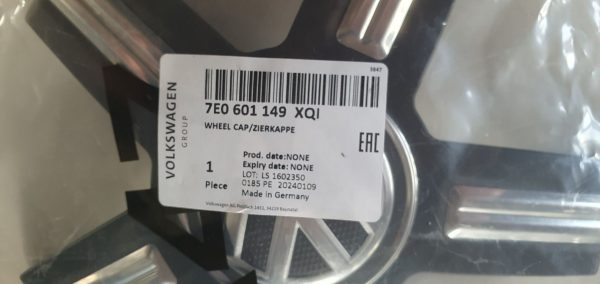 GENUINE New Wheel center hub cap VW T6 Amarok Multivan 7E0601149XQI VAG OEM