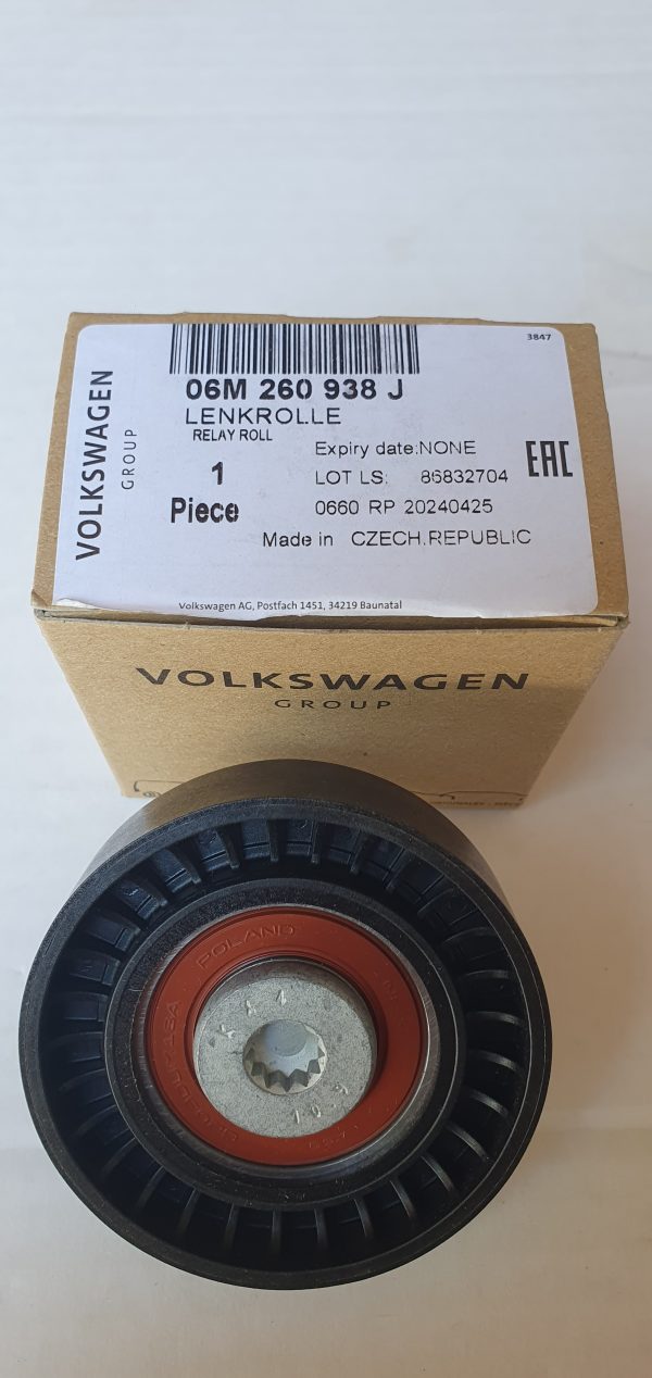 Genuine New Drive Belt Idler Pulley Audi 06M260938J VAG OEM