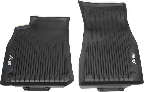 Genuine New 2-Pc All-Weather Front Rubber Floor Mats Audi 4K1061501041 VAG OEM