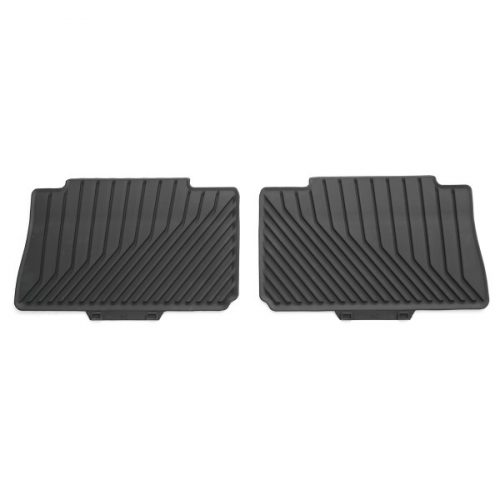 Genuine New 2-Pc Rear All-Weather Rubber Floor Mats Audi 4KE061511A041 VAG OEM