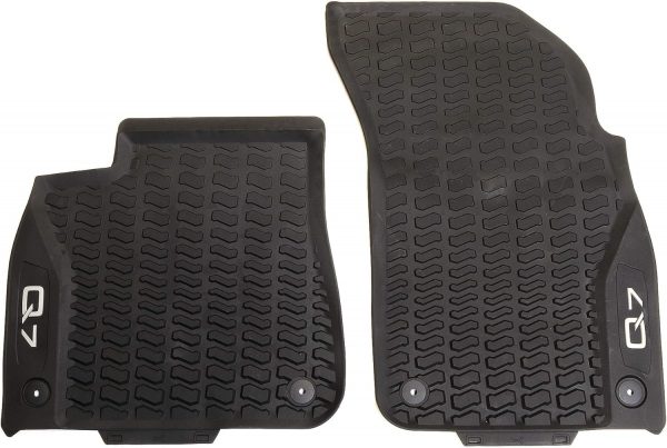 Genuine New 2-Pc Front All-Weather Floor Mats Black Audi 4M1061221C041 VAG OEM