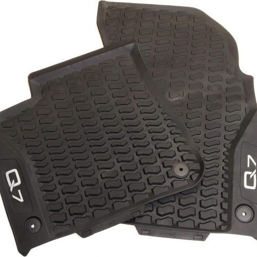 Genuine New 2-Pc Front All-Weather Floor Mats Black Audi 4M1061221C041 VAG OEM