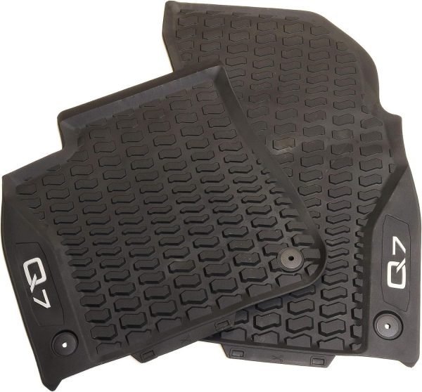 Genuine New 2-Pc Front All-Weather Floor Mats Black Audi 4M1061221C041 VAG OEM